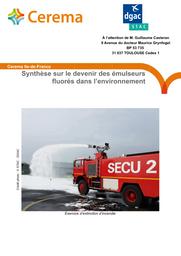Synthèse sur le devenir des émulseurs fluorés dans l'environnement : Rapport bibliographique | DURMONT, Jean-François