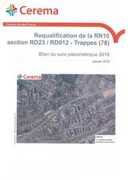 Requalification de la RN 10 - Section RD 23 / RD 912 - TRAPPES (78) : Bilan du suivi piézométrique 2018 | SOAVE, Rémi