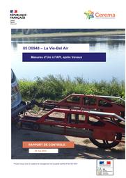 85 D 0948 – La Vie – Bel Air – Mesures d’uni à l’APL après travaux, le 20/05/2022 | CAILLOT, Sylvain