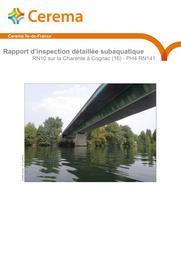 Rapport d’inspection détaillée subaquatique. RN10 sur la Charente à Cognac (16) - PH4 RN141 | MACIULA, Ludovik