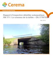Rapport d’inspection détaillée subaquatique RN 171 / Le ruisseau de la taillée – OA 171N7555 | GINFRAY, Christophe