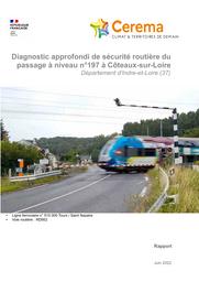 Diagnostic approfondi de sécurité routière du passage à niveau n°197 à Côteaux-sur-Loire : Département d’Indre-et-Loire (37) | DERRE, Pauline