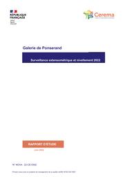 RN90 - Galerie de Ponserand (73) - Surveillance extensométrique et nivellement - Campagne de mesures 2022 | CAROTTE, Alexandre