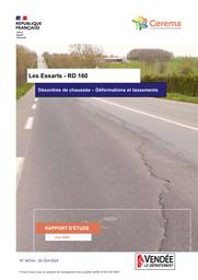 CD 85 – Les Essarts – RD 160 – Désordres de chaussée – Déformations et tassements | CHARRIER, Xavier