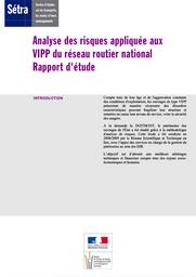 Analyse des risques appliquée aux VIPP du réseau routier national. | CORFDIR, Pierre
