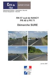 RN-57 sud de Nancy. PR 49 à PR 71. Démarche SURE. | BEUROTTE, Marie-Hélène
