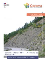 Contrôle extérieur RN85 – Commune de Norante (04) - PR 65+120 à 65+460 | MALASCRABES, Marie