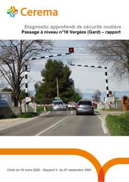 Diagnostic approfondi de sécurité routière Vergèze : Passage à niveau n°18 | FOSSEY, Pascal