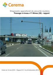 Diagnostic approfondi de sécurité routière Nîmes - rapport V1.1 : PN n°1 Nîmes (30) | FOSSEY, Pascal