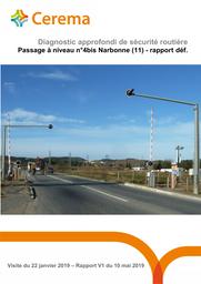 Diagnostic approfondi de sécurité routière Narbonne - Rapport déf. : PN n°4 bis de Narbonne (11) | FOSSEY, Pascal