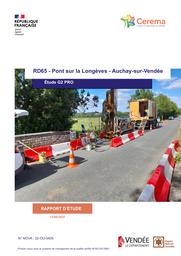 RD 65 - Pont sur la Longèves – Auchay sur Vendée – Etude G2 PRO | LANDRY, Benjamin