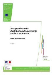 Analyse des refus d'attribution de logements sociaux en Alsace : Note de faisabilité. | SCHWAGER, Marc