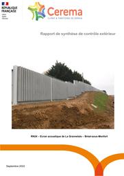 Contrôle extérieur RN 24 - Ecran acoustique de la Grannelais – Bréal-sous-Monfort | KAWECKI, Philippe