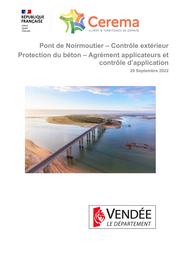 Pont de Noirmoutier – Contrôle extérieur – Protection généralisée du béton – (agrément applicateurs LHM et contrôle d’application) | KAWECKI, Philippe