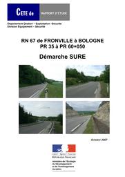 RN-67 de Fronville à Bologne, PR 35 à PR 60+050 : Démarche SURE. | BEUROTTE, Marie-Hélène