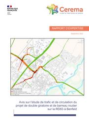Avis sur l’étude de trafic et de circulation du projet de double giratoire et de barreau routier sur la RD83 à Benfeld | SPEISSER, Nicolas
