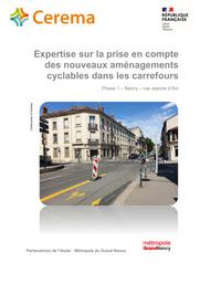 Expertise sur la prise en compte des nouveaux aménagements cyclables dans les carrefours pour la Métropole du Grand Nancy | SPEISSER, Nicolas