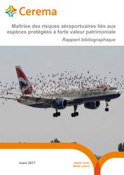 Maîtrise des risques aéroportuaires liés aux espèces protégées à forte valeur patrimoniale. Rapport bibliographique | AUDIE-LIEBERT, Géraldine