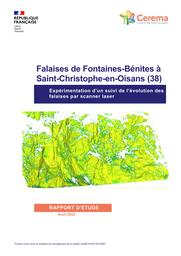 Falaises de Fontaines-Bénites à Saint-Christophe-en-Oisans (38), Expérimentation d’un suivi de l’évolution des falaises par scanner laser | CHANUT, Marie-Aurélie