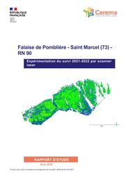Falaise de Pomblière - Saint Marcel (73) - RN 90, Expérimentation du suivi 2021-2022 par scanner laser | CHANUT, Marie-Aurélie