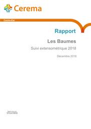 Les Baumes, Suivi extensométrique 2018 | CAROTTE, Alexandre