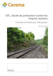 CFL. Etude de protection contre les risques rocheux, Tranchée de Schieburg, côté gauche, Décembre 2019 | MLYNARSKI, Mathieu