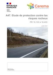 A47. Etude de protection contre les risques rocheux PR 16.100 à 16.400 | MLYNARSKI, Mathieu