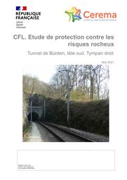 CFL. Etude de protection contre les risques rocheux, Tunnel de Bürden, tête sud. Tympan droit | MLYNARSKI, Mathieu