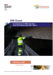 Investigations et AMO réparation – Pont sur le Brivet côté droit – RN 171 | TELLIER, Aurélien