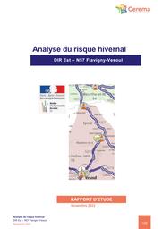 Analyse du risque hivernal - DIR Est - N57 Flavigny-Vesoul | ESCAL, Arnaud