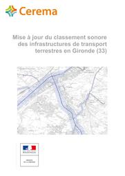 Mise à jour du classement sonore des infrastructures de transport terrestres en Gironde (33) | LAULOM, Matthieu