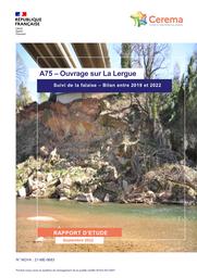 A75 - Ouvrage sur La Lergue - Suivi de la falaise - Bilan entre 2019 et 2022 | MAISONNAVE, Cindy