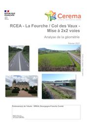 RCEA - La Fourche / Col des Vaux - Mise à 2x2 voies - Analyse de la géométrie | ANCELET, Olivier