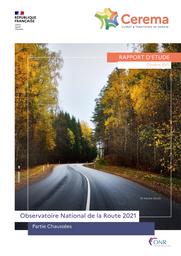 Observatoire National de la Route 2021 - Partie Chaussées | PRETESEILLE, Mathieu