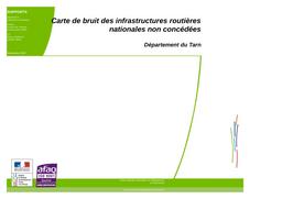 Carte de bruit des infrastructures routières nationales non concédées - Département du Tarn | LAULOM, Matthieu