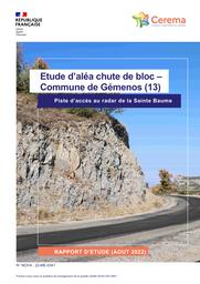 Etude aléa chutes de blocs - Commune de Gemenos (13) - Piste d'accès au radar Sainte-Baume | ANSALDI, Dominique