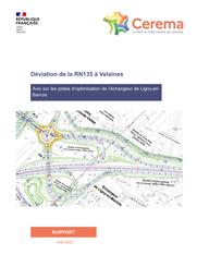 Déviation de la RN135 à Velaines. Avis sur les pistes d’optimisation de l’échangeur de Ligny-en- Barrois | HOMBOURGER, Etienne