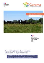 Retour d’expérience de la séquence ERC au sein de la plaine de Crau, Synthèse des résultats d’analyse de dossiers de demande de dérogation espèces protégées | BOURNAZEL, Marie-Ange