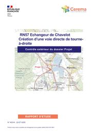 RN57 Echangeur de Chavelot Création d’une voie directe de tourne-à- droite - Contrôle extérieur du dossier Projet | HOMBOURGER, Etienne