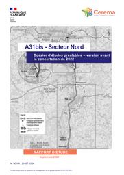 A31bis - Secteur Nord. Avis sur le dossier d’études préalables. Version avant la concertation de 2022 | HOMBOURGER, Etienne
