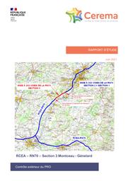 RCEA - RN70 . Section 3 entre Montceau et Génelard : Contrôle Extérieur du PRO de la mise à 2x2 voies | HERBERT, Christine