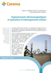 Enjeux sanitaires dans les opérations d’aménagements urbains | Cerema. Centre d'études et d'expertise sur les risques, l'environnement, la mobilité et l'aménagement (Administration). Auteur
