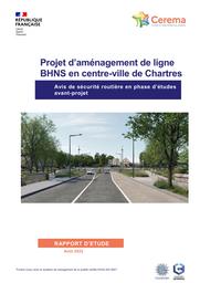 Projet d'aménagement de ligne BHNS en centre-ville de Chartres. Avis de sécurité routière en phase d'études avant-projet | PAROT, Arnaud
