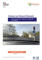 Ecluse rue Vincent Chevard : Avis de sécurité routière en phase de conception | PAROT, Arnaud