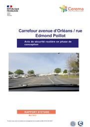 Carrefour avenue d'Orléans / rue Edmond Poillot. Avis de sécurité routière en phase de conception | PAROT, Arnaud