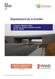 Inspection détaillée initiale du PS19 du Giratoire Napoléon-Vendée. RD160 / RD948 | BOUCHET, Willy