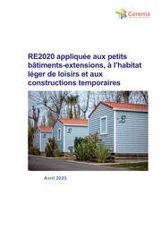 RE2020 appliquée aux petits bâtiments-extensions, à l'habitat léger de loisirs et aux constructions temporaires | LEMASSON, Céline
