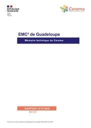 EMC² de Guadeloupe. Mémoire technique du Cerema | AMY, Frédérique