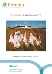 Commune de Saint-Jouin-Bruneval (76). Diagnostic de stabilité de falaise | GUIRRIEC, Yan