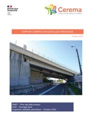 RN57- Pont des Mercureaux - OA2- Ouvrage Nord. Inspection détaillée périodique - Octobre 2022 | LACROIX, Christian